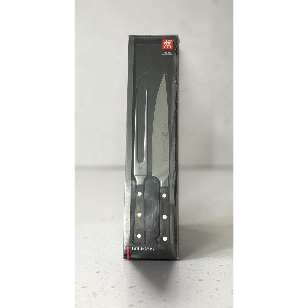 ZWILLING Ja Henckels Pro 2-Pc Carving Knife and Meat Fork Set NEW SEALED